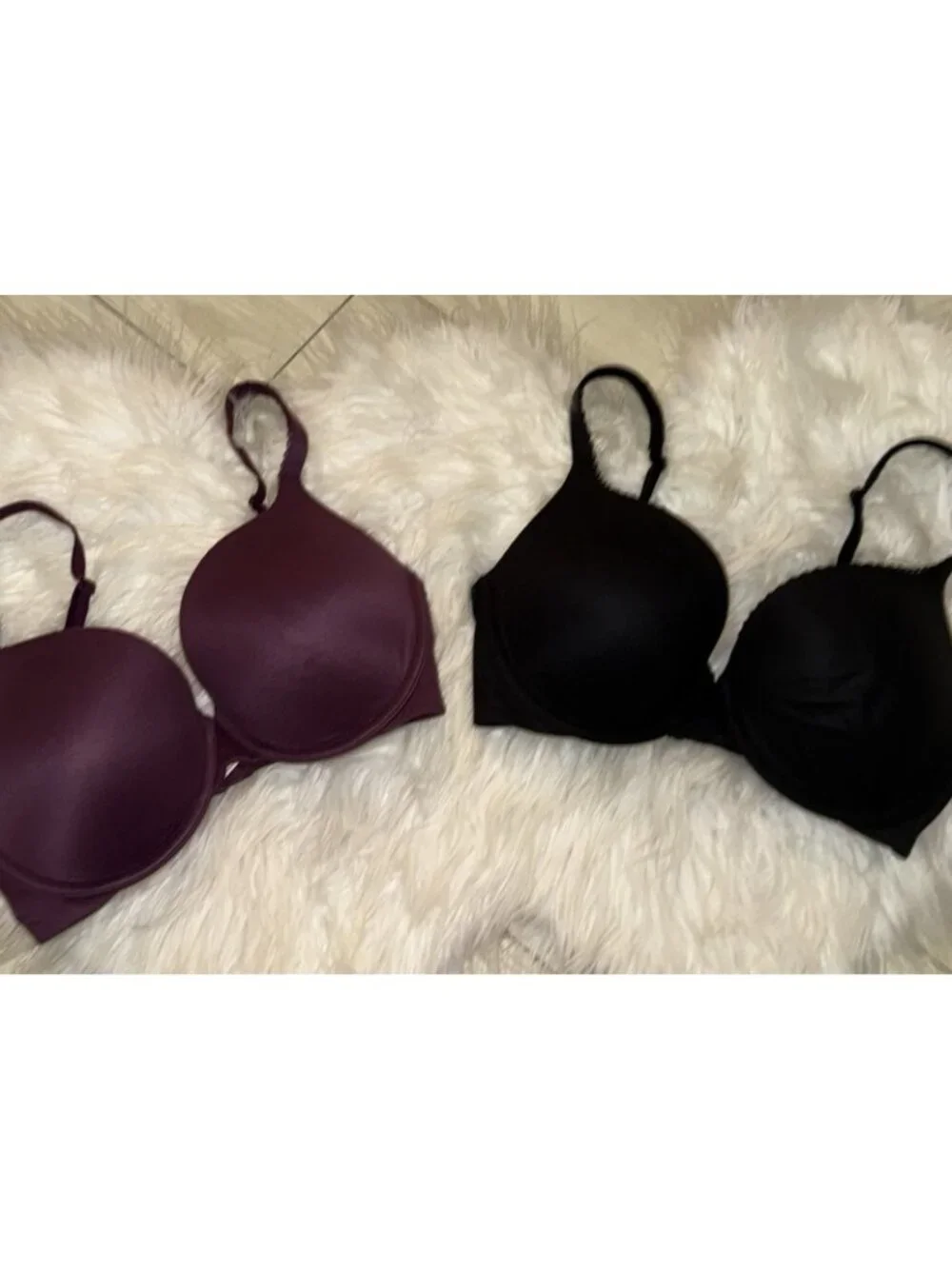 2 Victorias Secret Body By Victoria Perfect Shape Bras Lined UW Womens 32DD